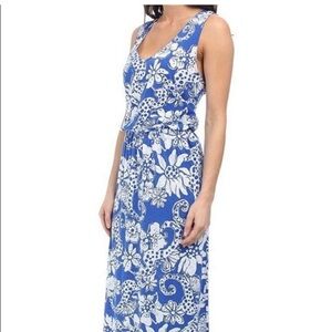Lilly Pulitzer Mills Maxi Dress Deep Blue size L